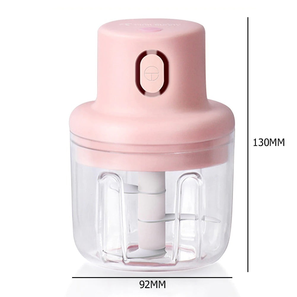 250ML Mini Electric Garlic Food Chopper Ginger Vegetable Crusher Food Blender Processor