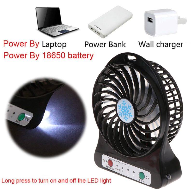 Portable Mini Multi-Functional USB Rechargeable Fan