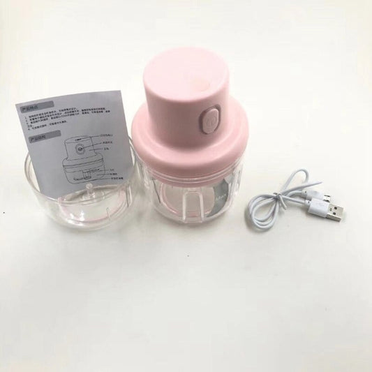 250ML Mini Electric Garlic Food Chopper Ginger Vegetable Crusher Food Blender Processor