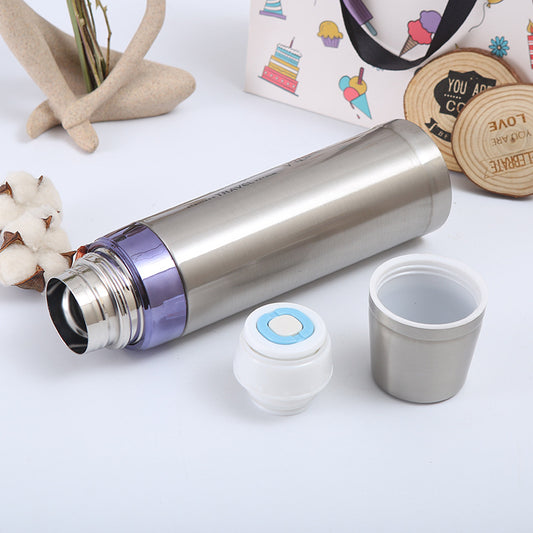800ml Stylish Double Layer Stainless Steel Thermos Vacuum Insulated Bottle
